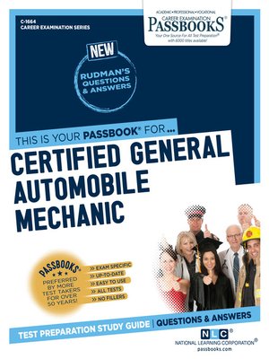 cover image of Certified General Automobile Mechanic (ASE)